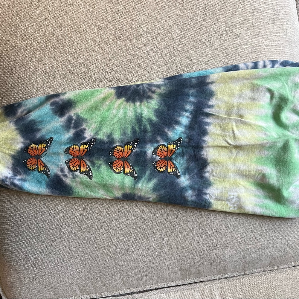 Tie-Dye Kids Bottoms with Butterfly Design